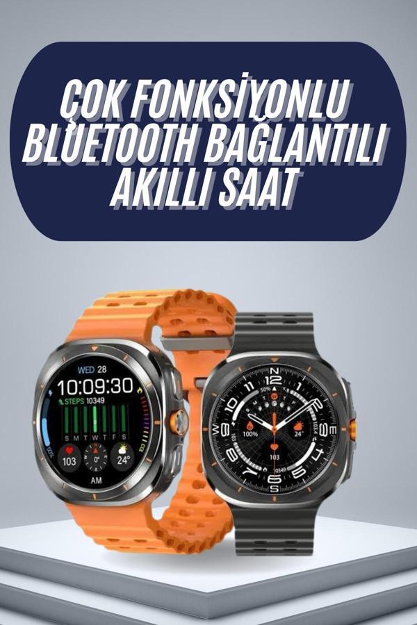 2025 Model Gelişmiş Özellikli Nabız Sensörlü Spor Takibi Yapabilen Titreşimli Saat - Image 1