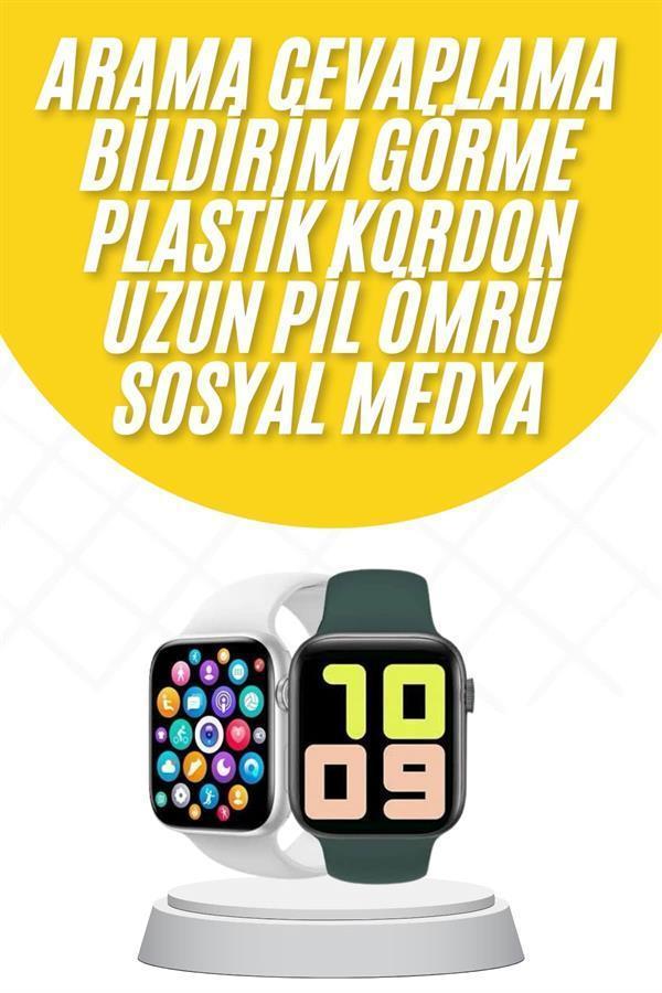 Akıllı Saat Uyku ve Sağlık Takibi Arama Cevaplama 44 MM Amoled Ekran - Image 1