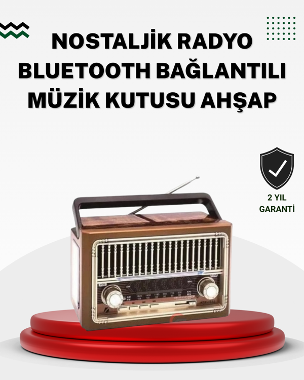 Ahşap Görünümlü Masaüstü Bluetooth Cihaz - Image 1