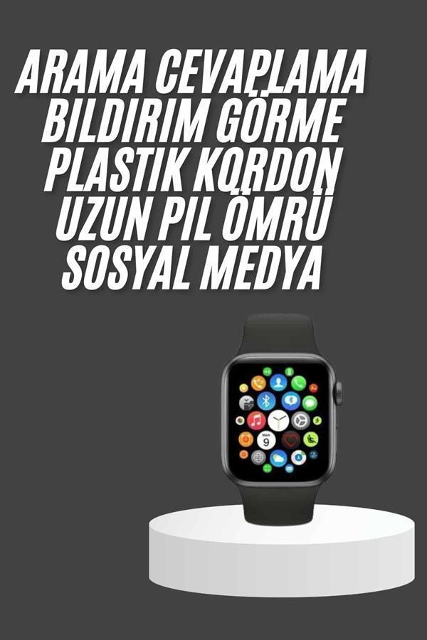 Akıllı Saat Çok Fonksiyonlu Uyku Takibi Adımsayar Nabız Ölçer Arama Cevaplayan - Image 1