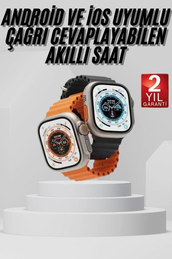 Akıllı Saat Amoled Ekran Bluetooth Bağlantılı Özel Tasarım Unısex - Image 1