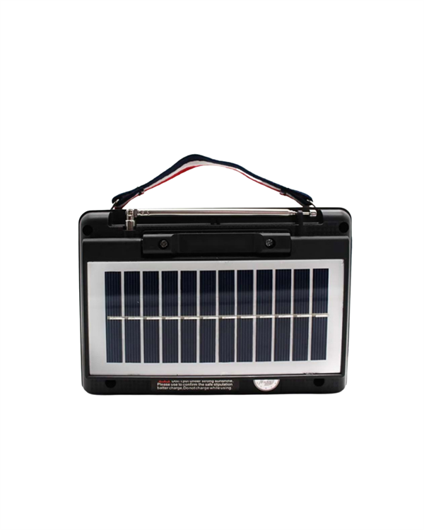 KTF-1428 Nostaljik Solar Enerjili Bluetooth Speaker – Radyo, SD/USB MP3 Çalar, Güçlü Taşınabilir Hop - Image 1