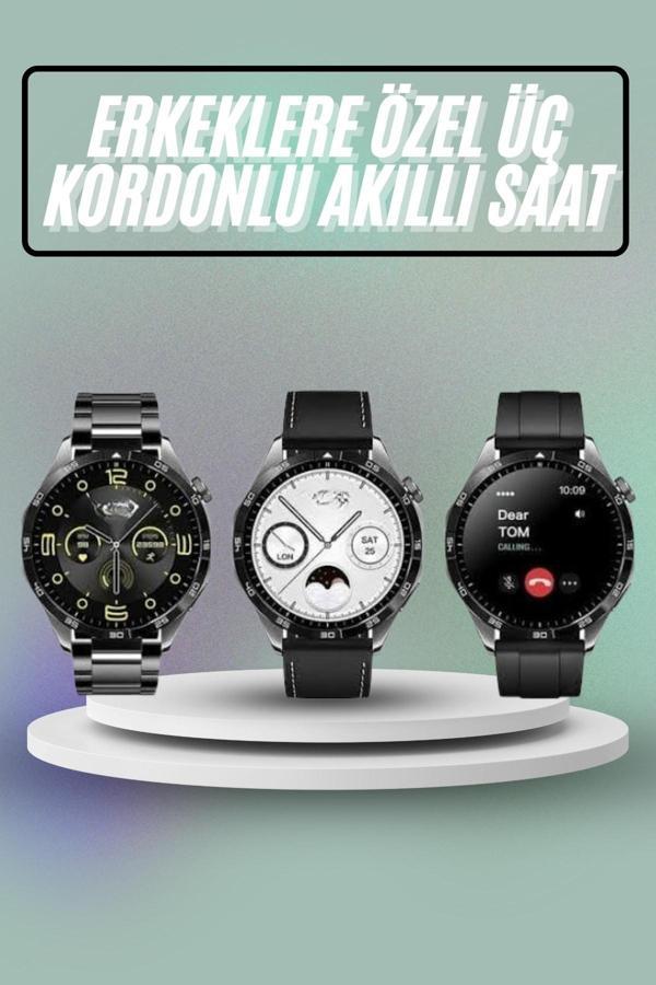 Akıllı Saat Ios Ve Android Tüm Telefonlara Uyumlu Çok Fonksiyonlu Amoled Ekran - Image 1