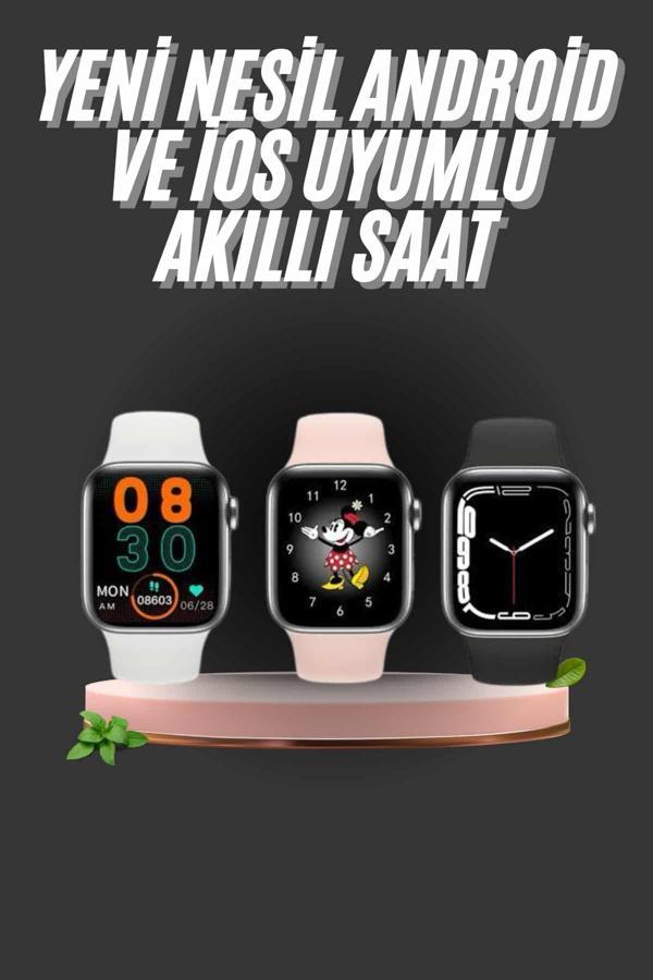 1.83 İnç Akıllı Saat Android ve İOS Uyumlu Çağrı Cevaplayabilen Adımsayar GPS Takibi - Image 1