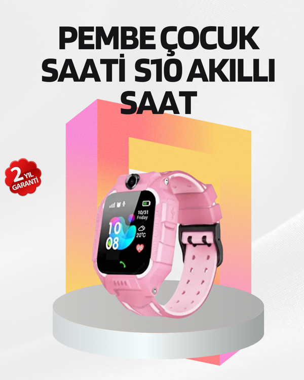 S10 Çocuk Akıllı Saati Konum Geçmişi ve Alarm Fonksiyonlu - Image 1