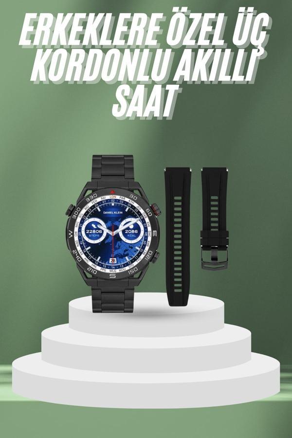 2025 Model Yuvarlak Ekran Android ve İOS Uyumlu GPS Takibi Yapabilen Akıllı Saat - Image 1