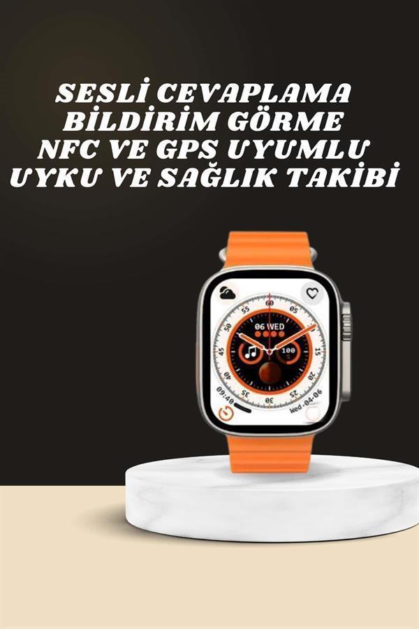 Yeni Nesil Ultra Akıllı Saat Adımsayar Uyku Takibi Nabız Sensörü - Image 1