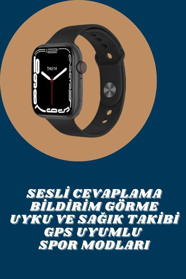 Akıllı Saat Tema Değiştirme Uyku ve Sağlık Takibi Sesli Asistan Bildirim Görme - Image 1