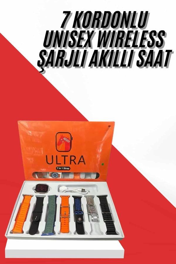 Unısex 7 Kordonlu Çok Fonksiyonlu Nabız Ölçer Uyku ve Sağlık Takibi - Image 1