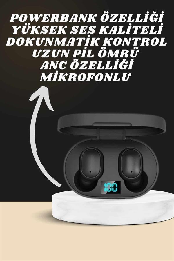 Dijital Göstergeli Kulaklık ve 7 Kordonlu Akıllı Saat Android ve İOS Uyumlu Uyku Takibi Sesli Görüşm - Image 1
