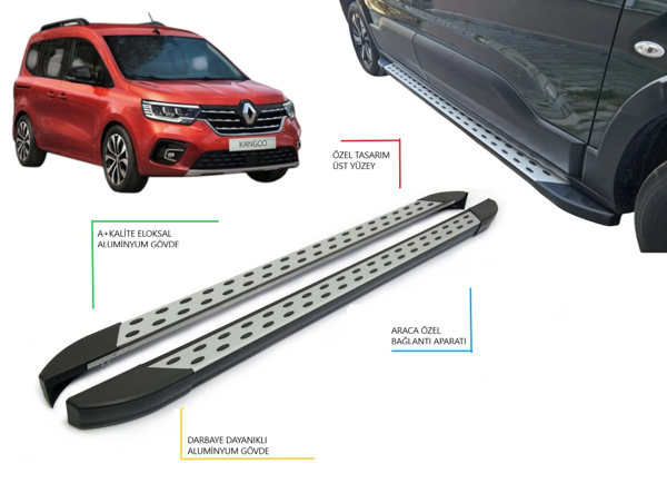 KANGOO MULTIX CAMLI VAN KISA ŞASE BENEKLİ YAN BASAMAK 2021 2022 2023 2024 2025 2026 2027 - Image 1