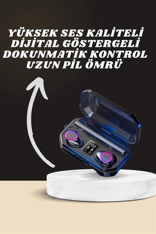 Yeni Nesil Akıllı Saat ve Bluetooth Kulaklık Kampanyası Dijital Göstergeli Powerbankli - Image 1