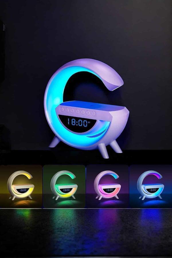 Android Uyumlu Akıllı Bluetooth Hoparlör Kablosuz Şarj Cihazı Standı - Image 1