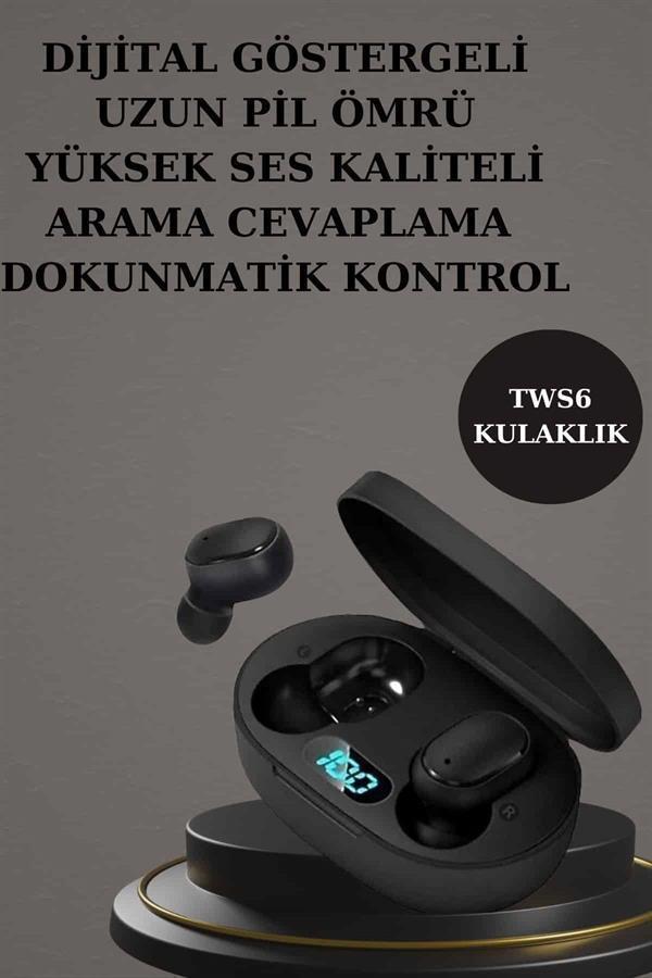 Nabız Ölçer Hediye Bileklikli Akıllı Saat ve Dijital Göstergeli Bluetooth Kulaklık Çoklu Şarj Girişi - Image 1