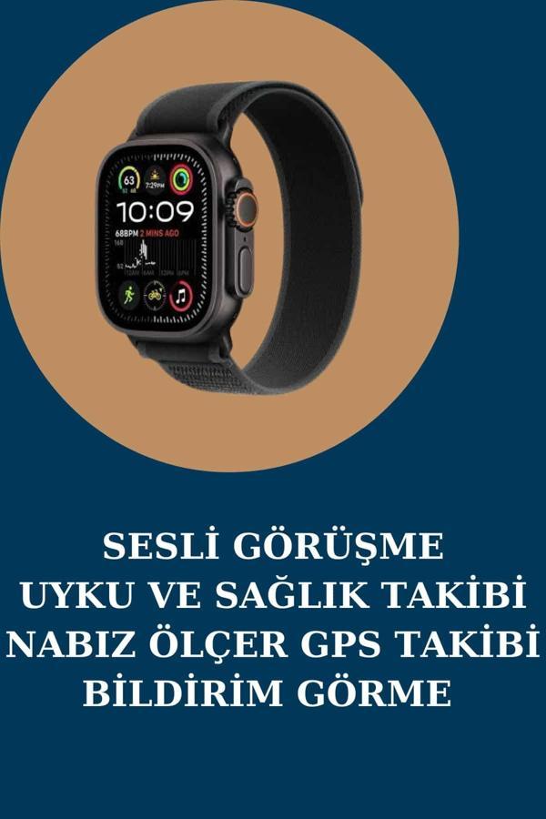 Akıllı Saat Nabız Ölçer Uyku Takibi Adımsayar Alarm ve Hatırlatıcı Çağrı Cevaplama - Image 1