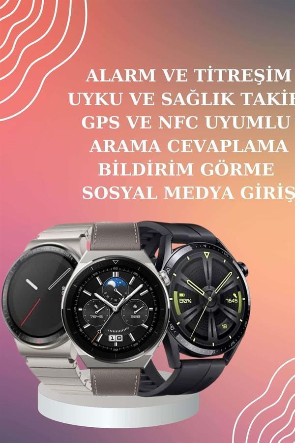 ANC Özellikli Bluetooth Kulaklık ve Amoled Ekran Akıllı Saat Uyku ve Sağlık Takibi Nabız Ölçer - Image 1