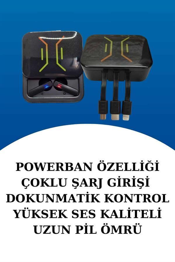 Dijital Göstergeli Bluetooth Kulaklık ve Bildirim Görebilen Akıllı Saat Alarm ve Titreşim - Image 1
