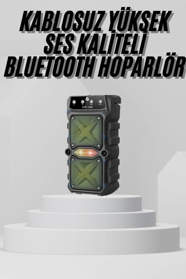 Bluetooth Hoparlör Yüksek Ses Kaliteli Büyük Boy Çift Çıkışlı Ses Bombası - Image 1
