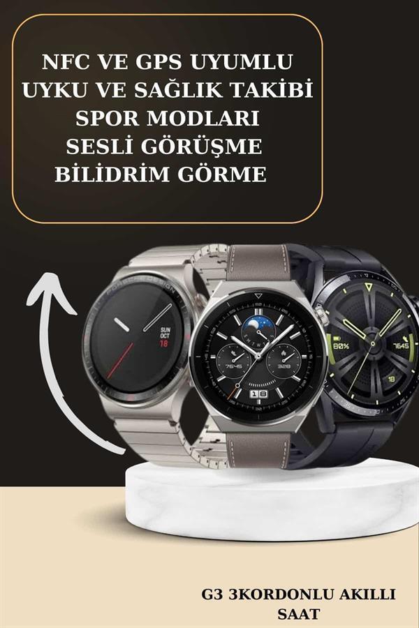 Aynalı Bluetooth Kulaklık Yeni Nesil Akıllı Saat Titreşimli Nabız Ölçer Spor Modları - Image 1