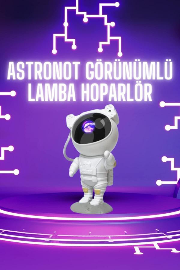 Astronot Şeklinde Bluetooth Hoparlör Gökyüzü Kumandalı Aydınlatma Lamba - Image 1