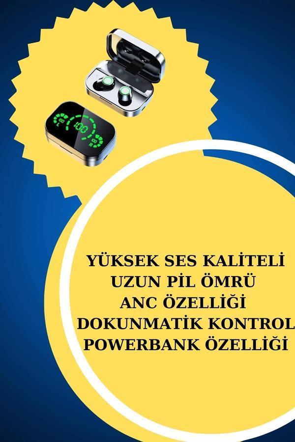 TWS Bluetooth Kulaklık ve Akıllı Saat Uyku Takibi Nabız Ölçer Uzun Pil Ömrü - Image 1