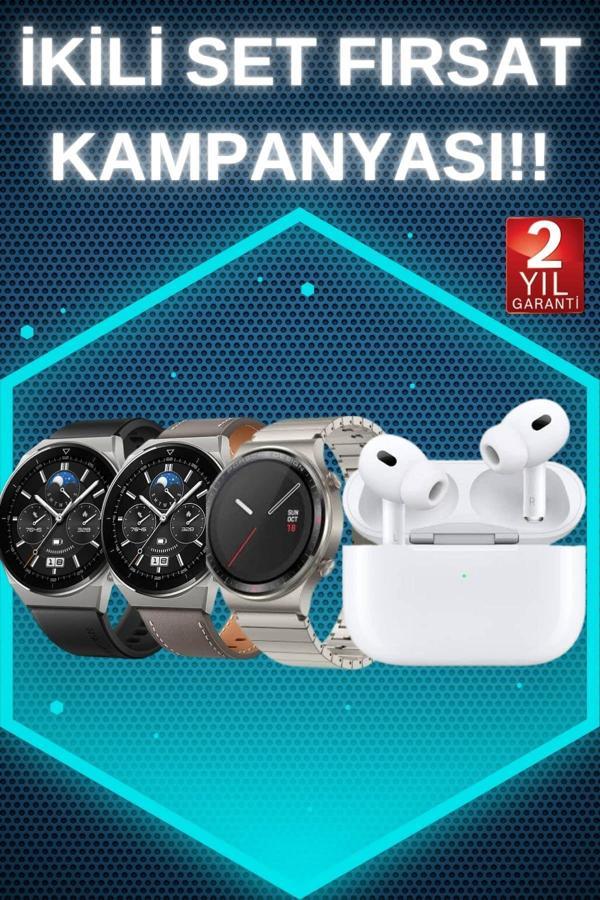 Aynalı Bluetooth Kulaklık Yeni Nesil Akıllı Saat Titreşimli Nabız Ölçer Spor Modları - Image 1