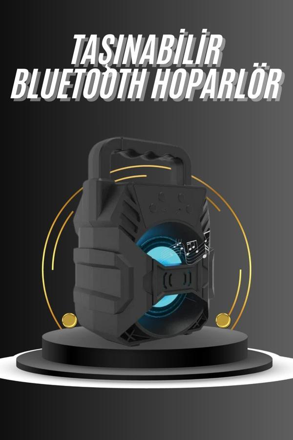 Kablosuz Bluetooth Hoparlör Ses Bombası RGB Işıklı Taşınabilir Yüksek Ses Kaliteli - Image 1