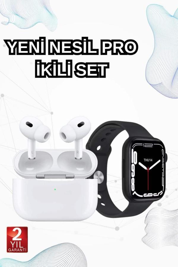2025 Model Akıllı Saat ve Yeni Nesil Pro Bluetooth Kulaklık TWS Yüksek Ses Kaliteli - Image 1