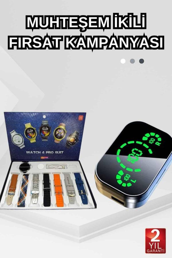 Dokunmatik Akıllı Saat Yeni Nesil Kulaklık Kampanyası Bluetooth Bağlantılı ANC Özelliği - Image 1