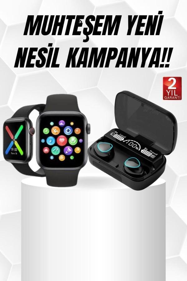Kaliteli Akıllı Saat ve Kaliteli Bluetooth Kulaklık ANC Özelliği Uzun Pil Ömrü - Image 1