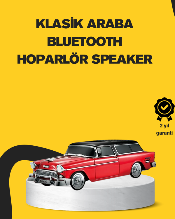 Vintage Tasarımlı LED Işıklı Bluetooth Hoparlör 10W - Image 1