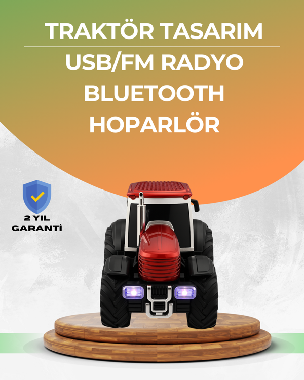 Taşınabilir Nostaljik Araç Tasarımlı Bluetooth Hoparlör - Image 1