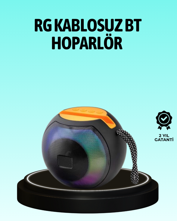 8 Saat Çalma Süreli Taşınabilir Bluetooth Hoparlör - Image 1