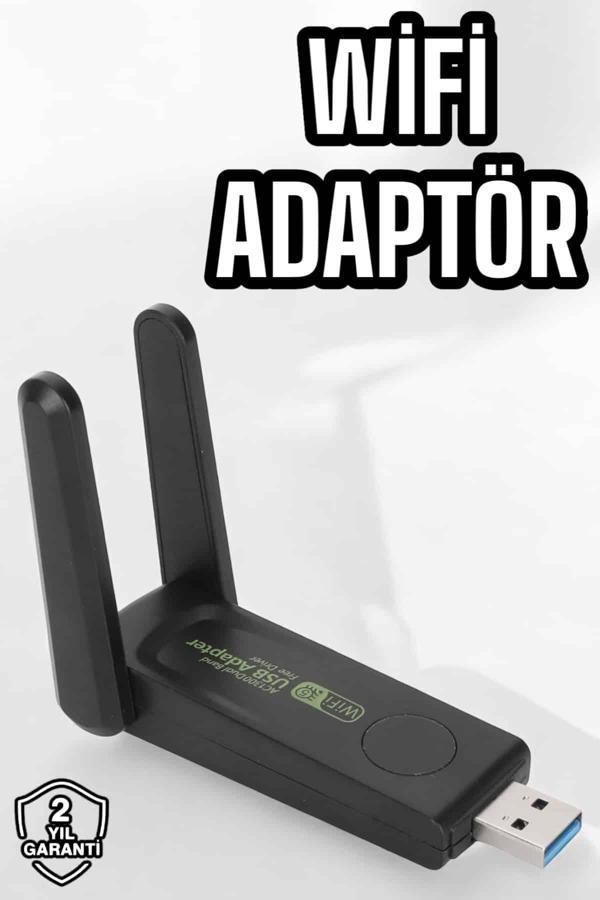 Dual Band Wifi Alıcı Adaptör USB 3.0 Destekli - Image 1