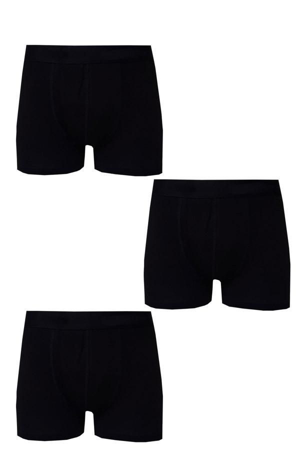 3lü Erkek Likralı Modal Boxer Düz Pamuklu Premium Kaliteli Külot - Image 1