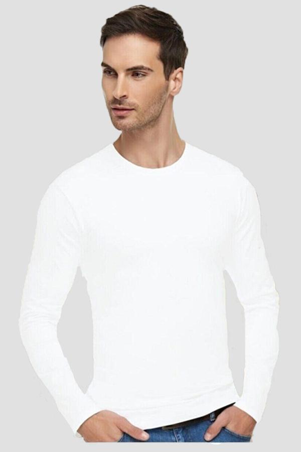 Erkek Uzun Kol Fanila Sıfıryaka Elastan Pamuklu Atlet - Image 1