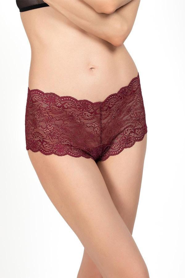 Kadın Dantel Şort Külot Yüksek Bel Güpürlü Külot  - Image 1