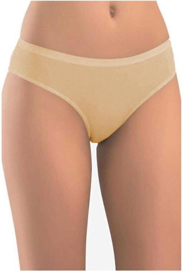 5li Kadın Yüksek Bel Bikini Külot Yarım Bato İz Yapmaz İç Çamaşır - Image 1