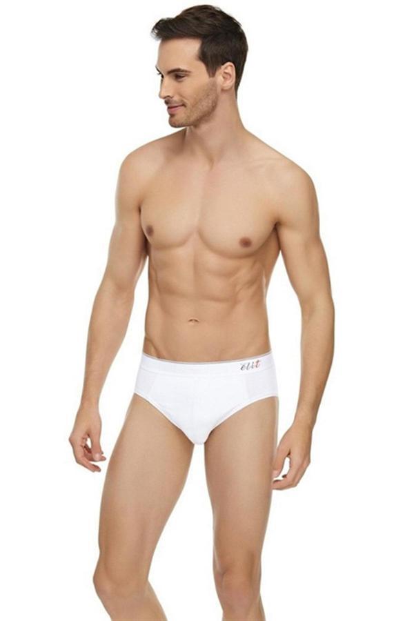 3lü Likralı Kemerli Erkek Slip Külot Pamuklu Külot  - Image 1