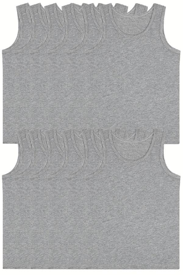 12 li Erkek Penye Klasik Askılı Atlet Ekonomilk %100 Pamuk   - Image 1