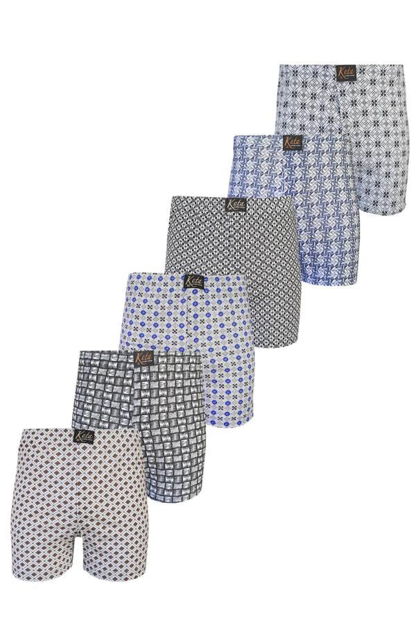 Kota 6lı Erkek Empirme Boxer Rahat Penye Pamuklu İç Çamaşırı - Image 1