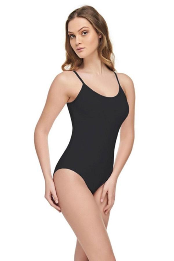 Kadın İp Askılı Modal Kancalı Body Zıbın Rahat Yumuşak Terletmez  - Image 1