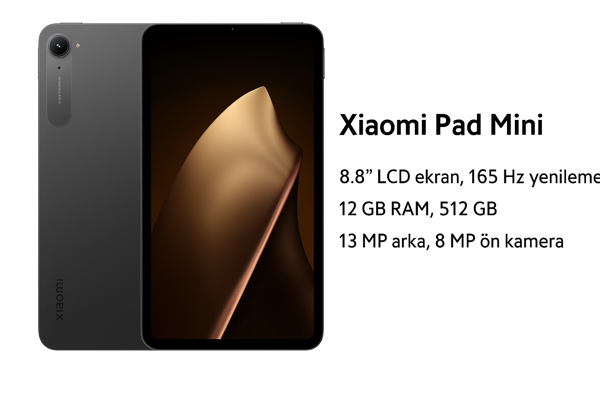 Xiaomi PAD MİNİ 12 GB RAM 512 GB (Xiaomi Türkiye Garantili) - Image 1