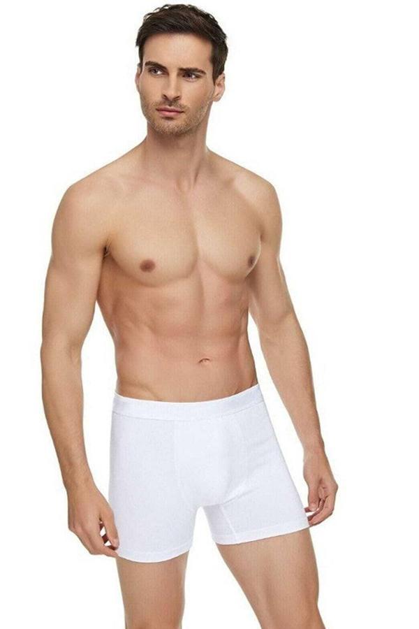 3lü Erkek Modal Boxer Pamuklu Elastan Likralı Paçalı Don - Image 1