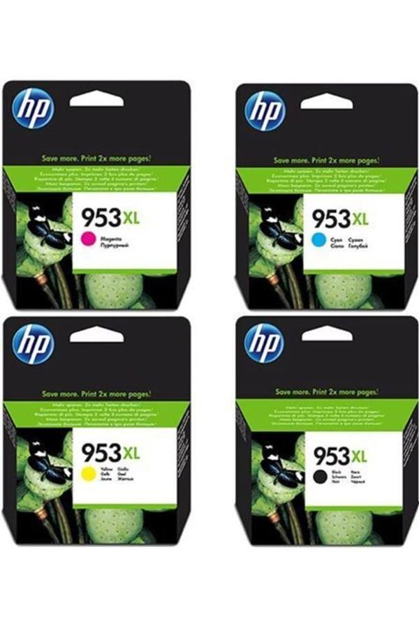 HP L0S70AE + F6U16AE + F6U17AE + F6U18AE 953XL Kartuş Seti - Image 1