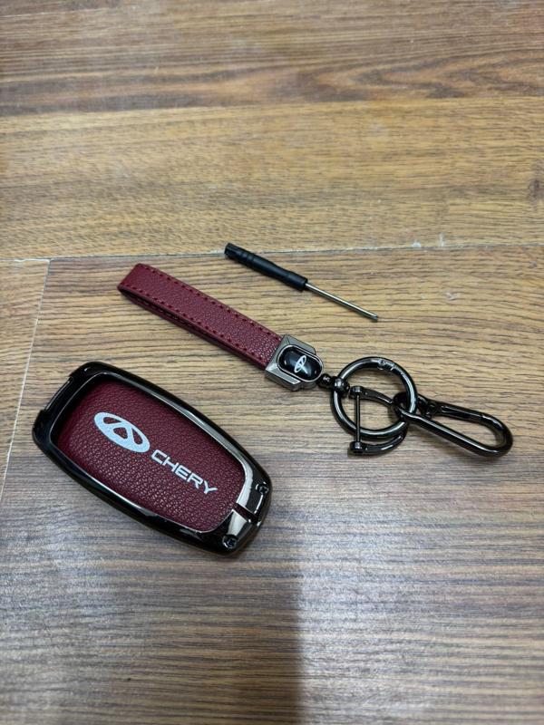 Chery Tiggo 7/8 Anahtarlık Bordo Çelik Korumalı  - Image 1