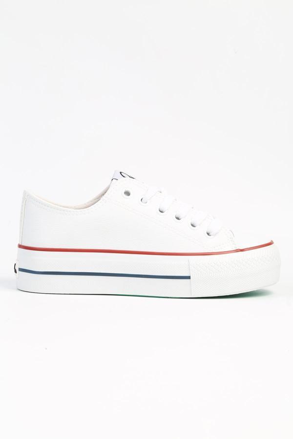 Benetton® | BN-31122 - 3114 Beyaz - Kadın Spor Ayakkabı - Image 1