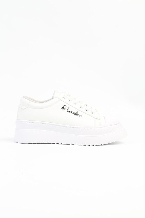 Benetton® | BN-31056 - 3441 Beyaz - Kadın Spor Ayakkabı - Image 1