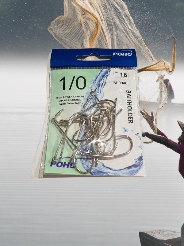 Uzun Pa.la Delikli Sap 1/0 Numara 18'li Paket Beyaz M-9946 Baitholder Olta Iğnesi - Image 1