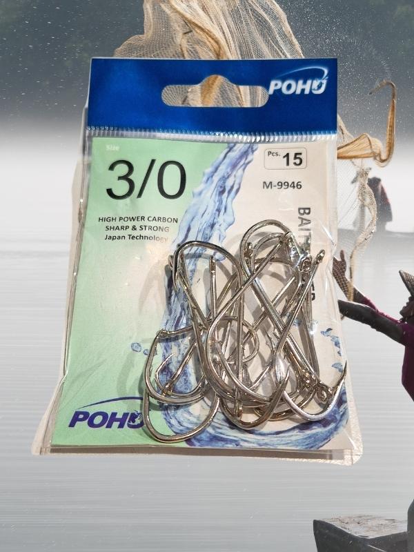 Uzun Pa.la Delikli Sap 3/0 Numara 15'li Paket Beyaz M-9946 Baitholder Olta Iğnesi - Image 1